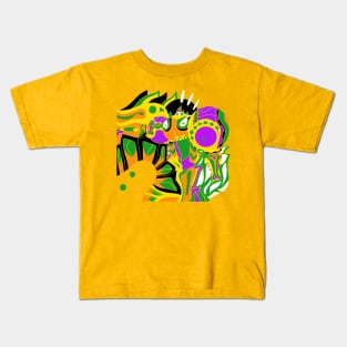 emerald knight alien ecopop Kids T-Shirt